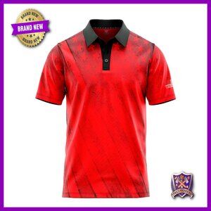Men's Performance Polo Quick Dry Moisture Wicking Stretch Athletic Golf Shirt